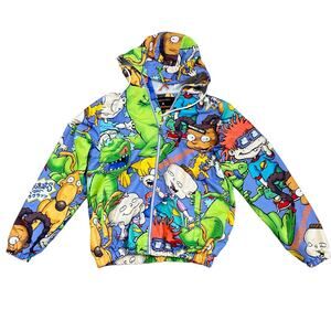 Members Only Jacket Rugrats Nickelodeon Small Hooded Windbreaker